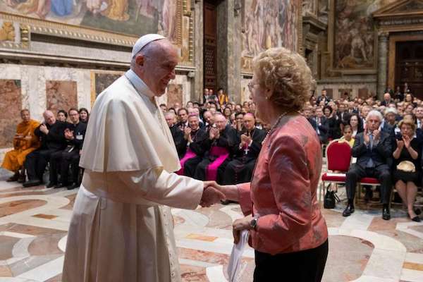Pope Francis addresses members of the Centesimus Annus Pro Pontifice Foundation at the Vatican