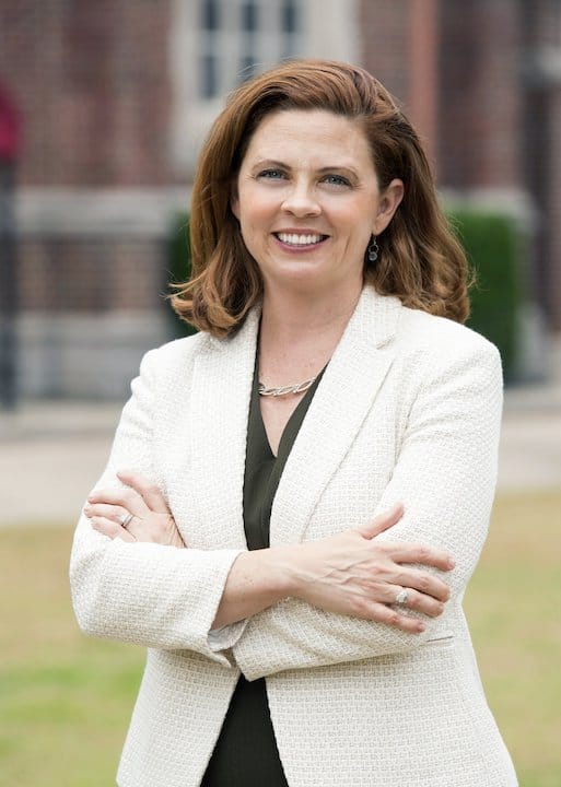 Tania Tetlow, President of Fordham University, addressed CAPP members and guests at the Pro-Pontifice Dinner